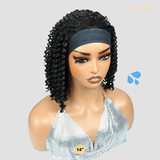 Perruque Bandeau Kinky Curly Brun Foncé Densité 250%