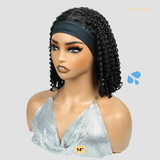 Perruque Bandeau Kinky Curly Brun Foncé Densité 250%