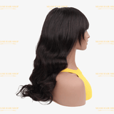 Perruque Body Wave à Frange Sans Colle