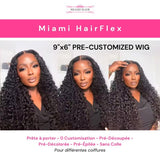 Perruque HD Miami HairFlex 9x6 Water Wave 250%