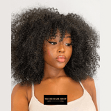 Perruque Kinky Curly à Frange Sans Colle