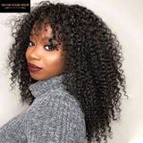 Perruque Kinky Curly à Frange Sans Colle