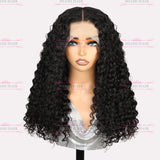 Perruque Lace Wig 13x4 Deep Wave - avec Effet Presque Double Drawn et Maximum de Volume en Cheveux Remy