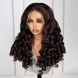 Perruque Lace Wig 13x4 Loose Body Wave 4# - avec Effet Presque Double Drawn et Maximum de Volume en Cheveux Remy - Miami Hair Shop