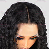 Perruque Lace Wig 13x4 Water Wave - avec Effet Presque Double Drawn et Maximum de Volume en Cheveux Remy