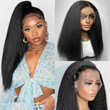 Perruque Lace Wig 5x5 Cheveux Yaki Straight - Densité 150% - Texture Naturelle