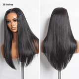 Perruque Lisse Sans Colle 5x5 – AiryFit pour Cuir Chevelu Sensible - Miami Hair Shop