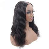 Perruque U-Part Body Wave Brun Foncé