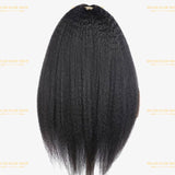 Perruque V - Part Afro Yaki Brun Foncé - Miami Hair Shop