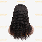 Perruque V-Part Deep Wave Brun Foncé