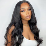 Prédécoupé Front lace 13x4" Body Wave Brun Foncé « prêt-à-porter »