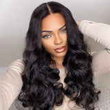 Prédécoupé Front lace 13x4" Body Wave Brun Foncé « prêt-à-porter »