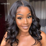 Prédécoupé Front lace 13x4" Body Wave Brun Foncé « prêt-à-porter »