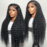 Prédécoupé Front lace 13x4" Deep Wave Brun Foncé « prêt-à-porter »