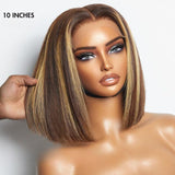 « PRÊT-À-PORTER » Bobo Wig Front Lace 4x4" Raide P4/27 Prédécoupé