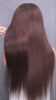 Straight chocolate straight wig with pre-coupled lace