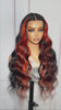 13x4 Lace Body Wave 1B/GINGER 200% pre-cut, pre-thinned, glue-free
