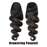 Queue de cheval Ponytail Noir A Cordon Remy Hair Body Wave