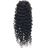 Queue de cheval Ponytail Noir A Cordon Remy Hair Deep Wave