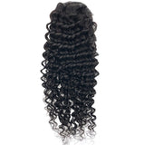 Queue de cheval Ponytail Noir A Cordon Remy Hair Deep Wave Déstockage