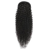 Queue de cheval Ponytail Noir A Cordon Remy Hair Kinky Curly Déstockage