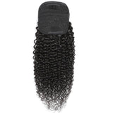 Queue de cheval Ponytail Noir A Cordon Remy Hair Kinky Curly Déstockage