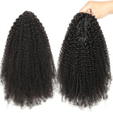 Queue de cheval Ponytail Noir à Pince Naturel Remy Hair Afro Curly