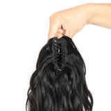 Queue de cheval Ponytail Noir à Pince Naturel Remy Hair Body Wave