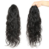 Queue de cheval Ponytail Noir à Pince Naturel Remy Hair Body Wave