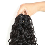 Queue de cheval Ponytail Noir à Pince Naturel Remy Hair Deep Wave