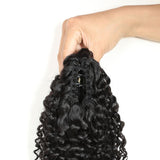 Queue de cheval Ponytail Noir à Pince Naturel Remy Hair Kinky Curly