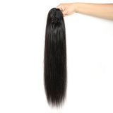 Queue de cheval Ponytail Noir à Pince Naturel Remy Hair Straight