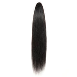 Queue de cheval Ponytail Noir à Pince Naturel Remy Hair Straight