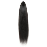 Queue de cheval Ponytail Noir à Pince Naturel Remy Hair Yaki Straight