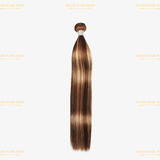 Tissage Straight | Chatain Méché Blond | P4/27# - Miami Hair Shop