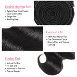 3 Paquets de Tissage + Lace Frontal Body Wave 13x4