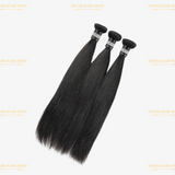 3 Paquets de Tissage Straight Brun Foncé ou Blond Platine Brun Foncé 300G - 3 pièces