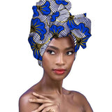 Foulard turban batik africain KESHIA Wax 497 90*110CM