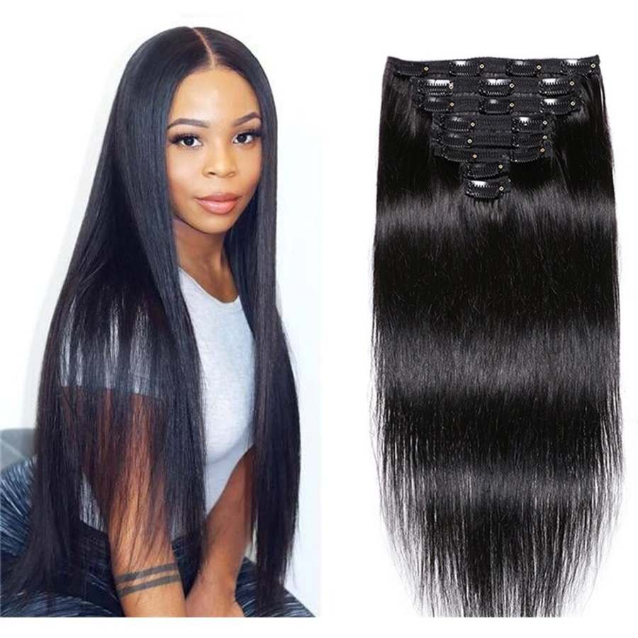 Human hair extensions on sale clip in miami