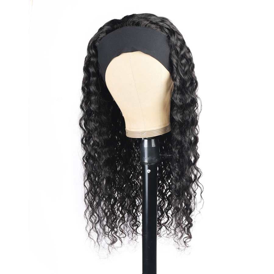 Natural hair headband wig Water Wave Miami Hair Shop