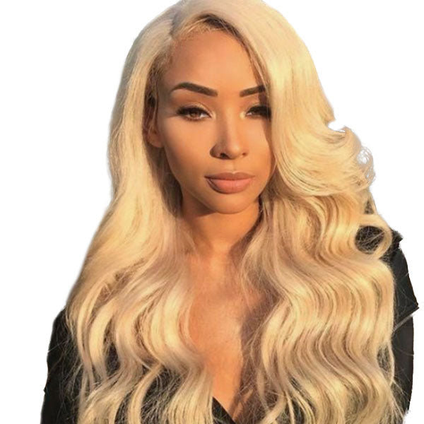 Front lace 13x4" Body Wave Blond Platine
