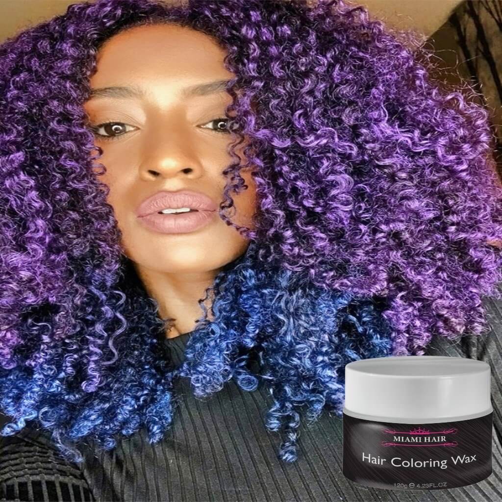 Cire capillaire coloration temporaire Hair wax Violet 120 g