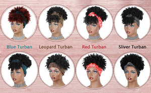 Perruque Turban Red(with fringe)