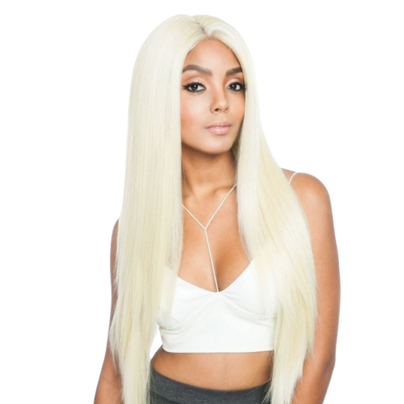 Paulonia Synthetic Platinum Blonde Wig Miami Hair Shop