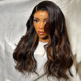 6x6 Reddish Brown Highlight HD Lace Closure Wig Plucked Glueless Wig 6x6 Lace Closure Wig 18inches 250%